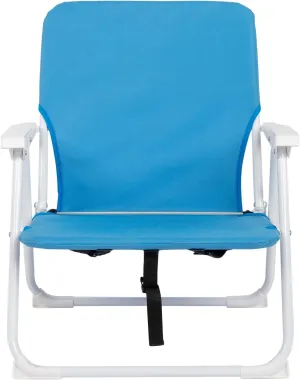 Portable Oxford Cloth Camping Lawn Chairs,Folding Beach Chair for Adults,Outdoor Patio Dining Chairs,Foldable Backpack Camping Chair,with Metal Frame,for Picnic Poolside Yard Garden Fishing (Blue)