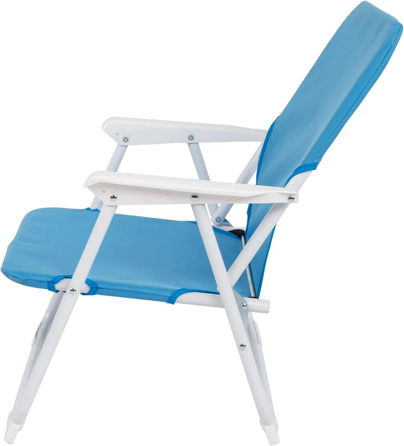 Portable Oxford Cloth Camping Lawn Chairs,Folding Beach Chair for Adults,Outdoor Patio Dining Chairs,Foldable Backpack Camping Chair,with Metal Frame,for Picnic Poolside Yard Garden Fishing (Blue)