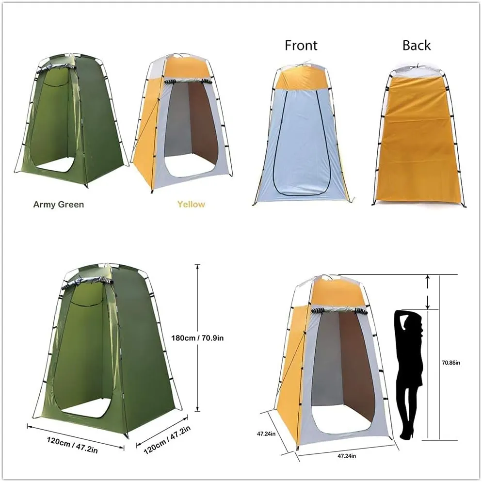 Portable Privacy Shower Tent Removable -Blocking Dressing Changing Room for Outdoors Beach Camping Travelling Accessories