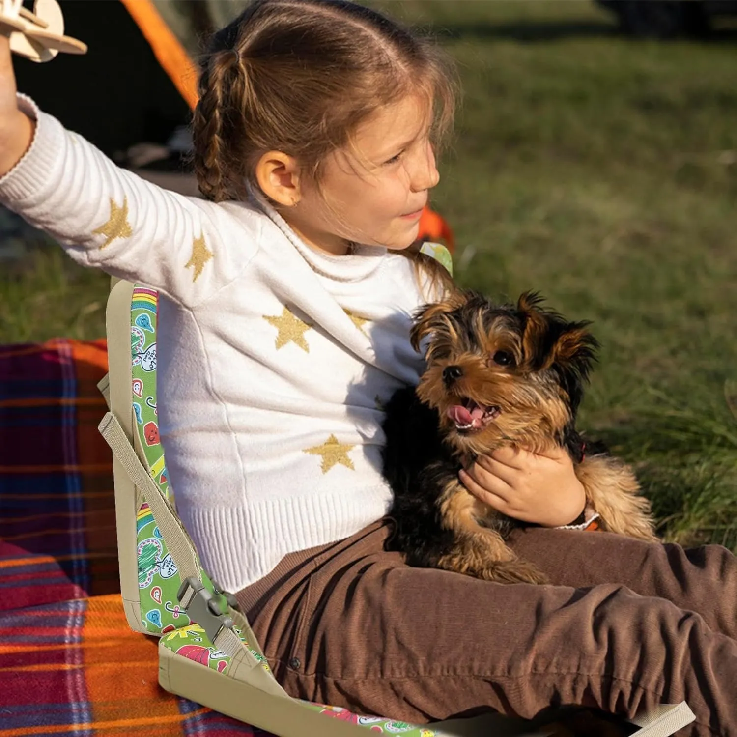 Portable sports chair - Folding Stadium Seat, Padded Stadium Chairs | Comfortable bench cushion with Folding Performance, Outdoor Camping Cushion Chair for Bleachers Back Support Picnic Bleacher Seats