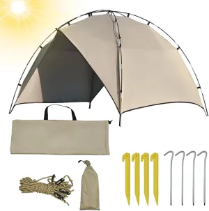 Portable Sun Shelter Canopy- 240x160x140cm Foldable Camping Tent House | Easy Setup Beach Tent Sun Shelter | Hiking Shade | Foldable Instant Canopy for Family Adult Hiking Backpacking Travel Picnic