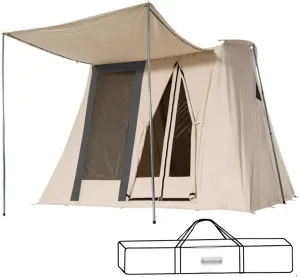 Portable Tents for Campi?with Porch, Large Tent 4~8 Person, Family Cabin Tents, Waterproof,Double Layer,Big Tent for Outdoor, Picnic, Camping, Family, Friends Gathering