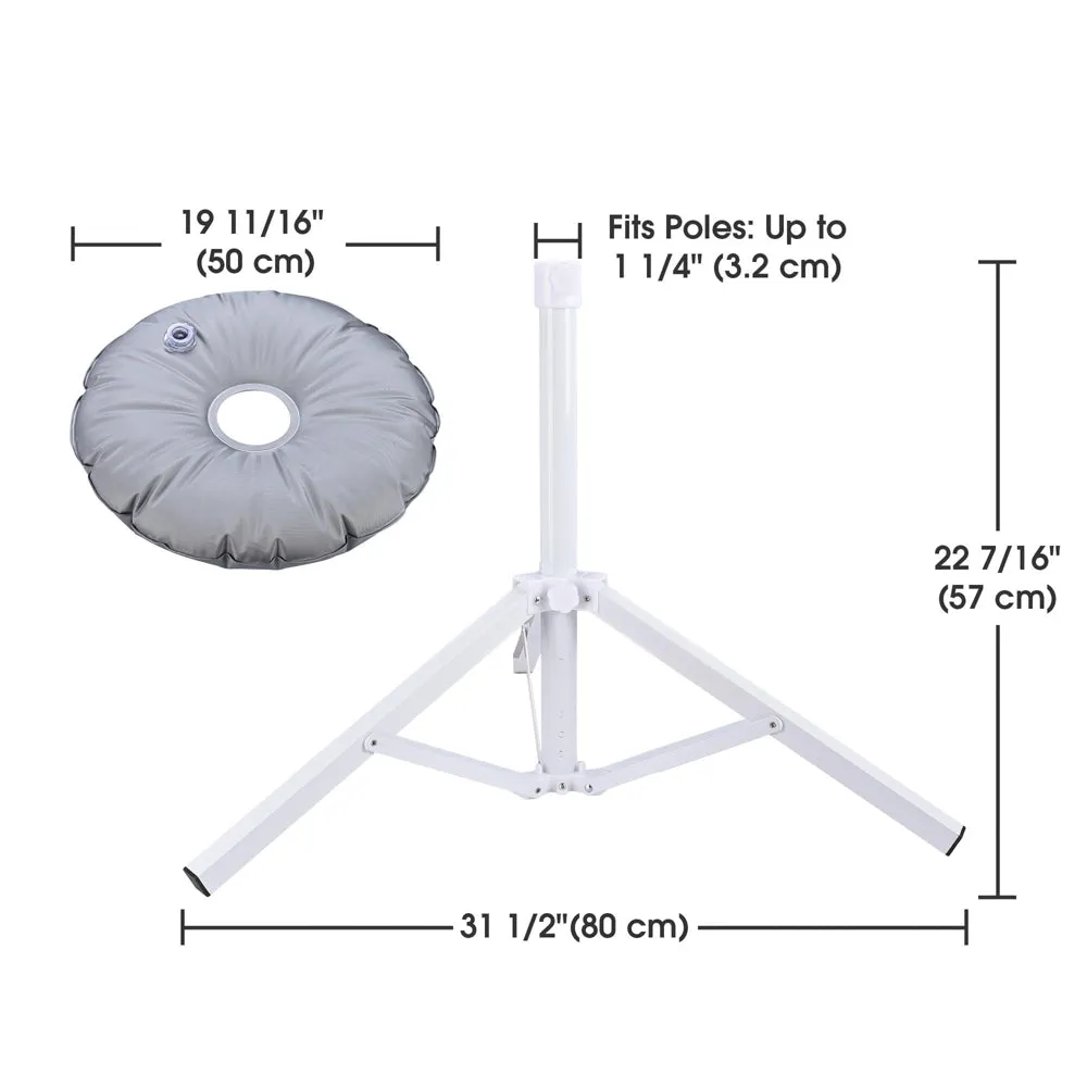 Portable Umbrella Stand Base Holds Poles D 1 1/4"