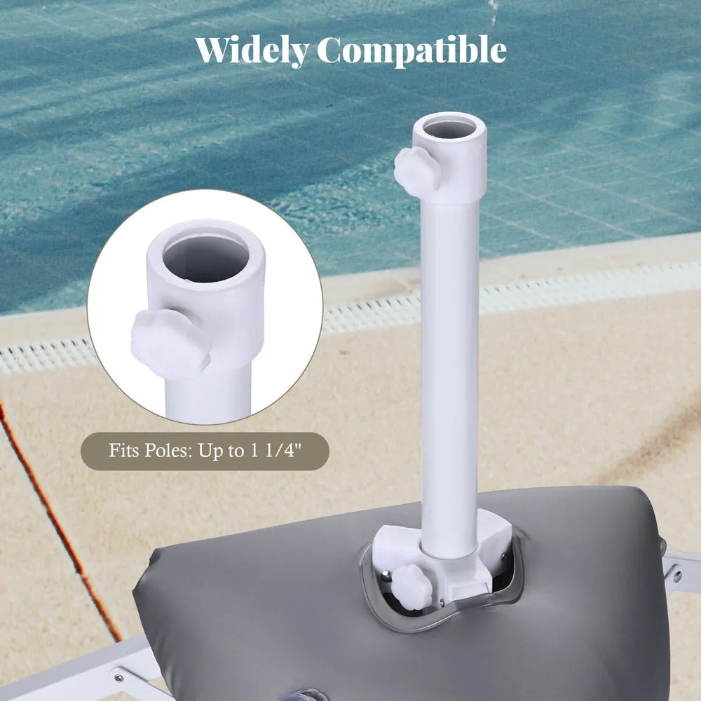 Portable Umbrella Stand Base Holds Poles D 1 1/4"