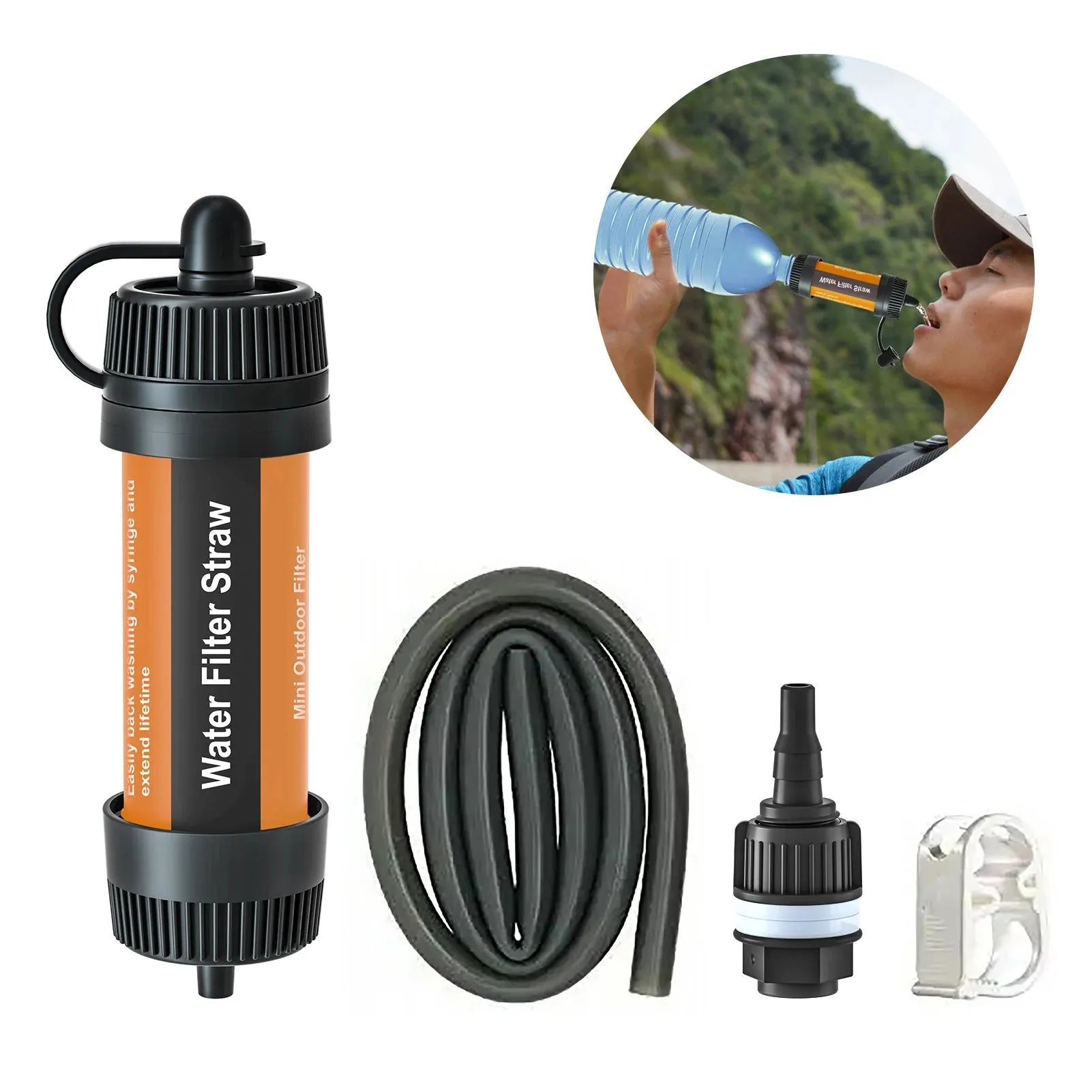 Portable Water Purifier Straw for Outdoor Survival Gear