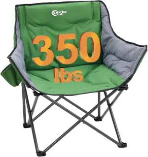 PORTAL 32In Extra Wide Camping Chair for Adults, Oversized Folding Chair with Cup Holder & Carry Bag, Heavy-Duty Outdoor Chair Supports 350 lbs, Portable for Camping, Lawn, Patio