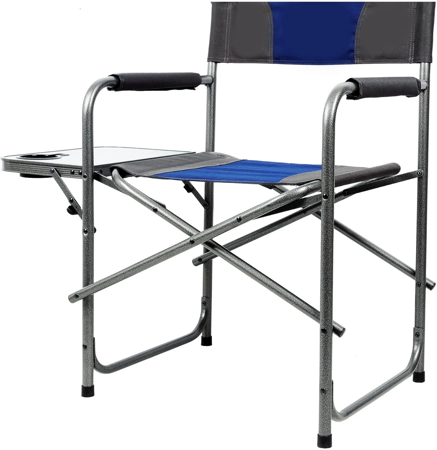 PORTAL Director Chairs, Foldable, Alloy Steel, Blue/Grey