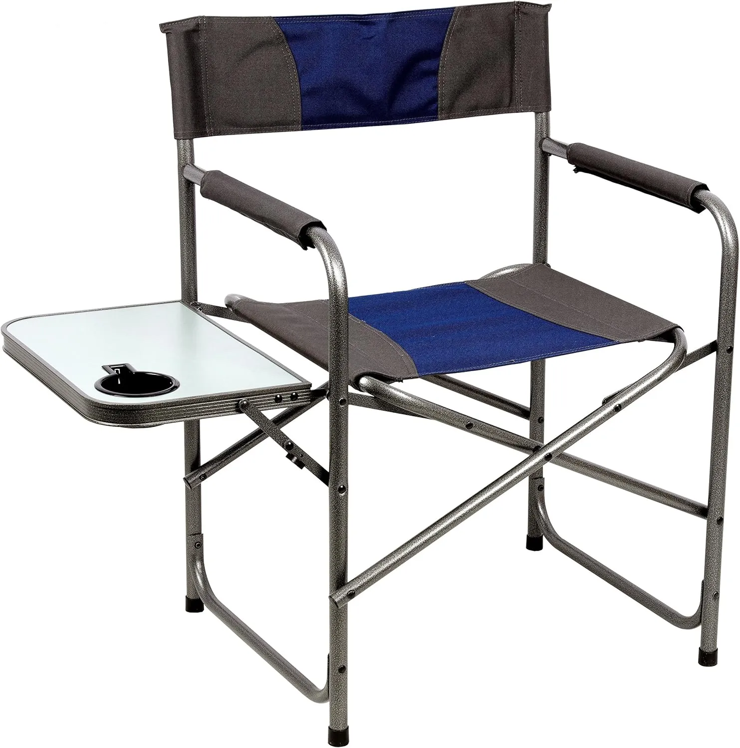 PORTAL Director Chairs, Foldable, Alloy Steel, Blue/Grey