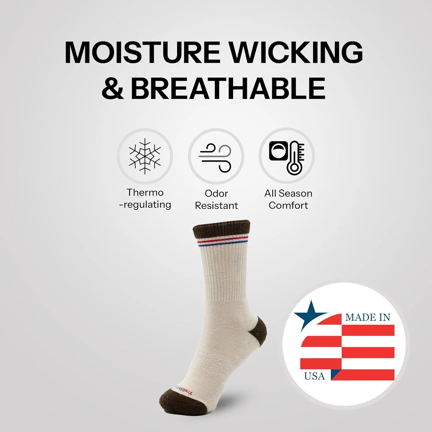 Premium Merino Wool Light Hiking Socks