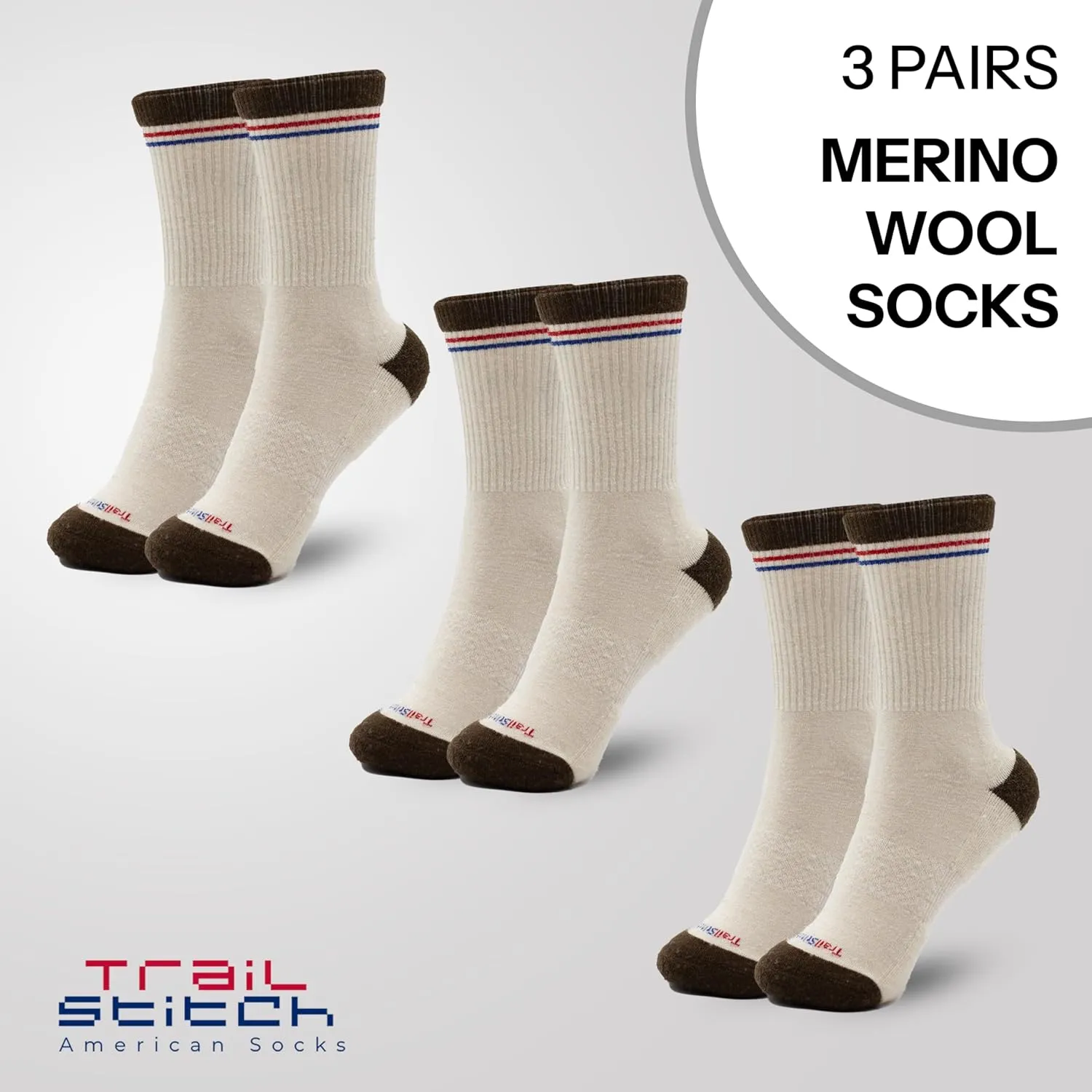 Premium Merino Wool Light Hiking Socks