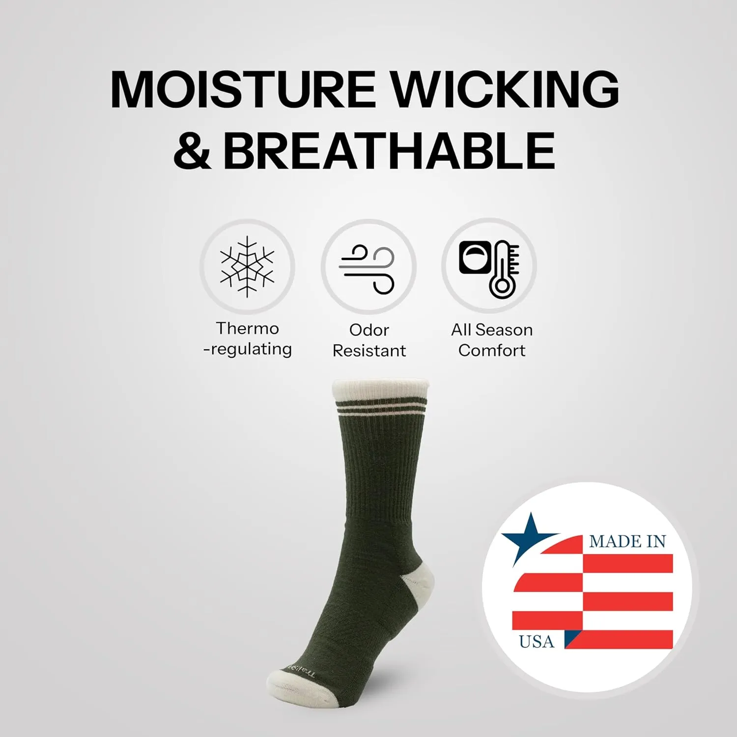 Premium Merino Wool Light Hiking Socks