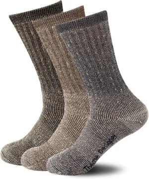 Premium Merino Wool Socks Outdoor Cushioned Warm Hiking Socks Moisture Wicking 3 Packs