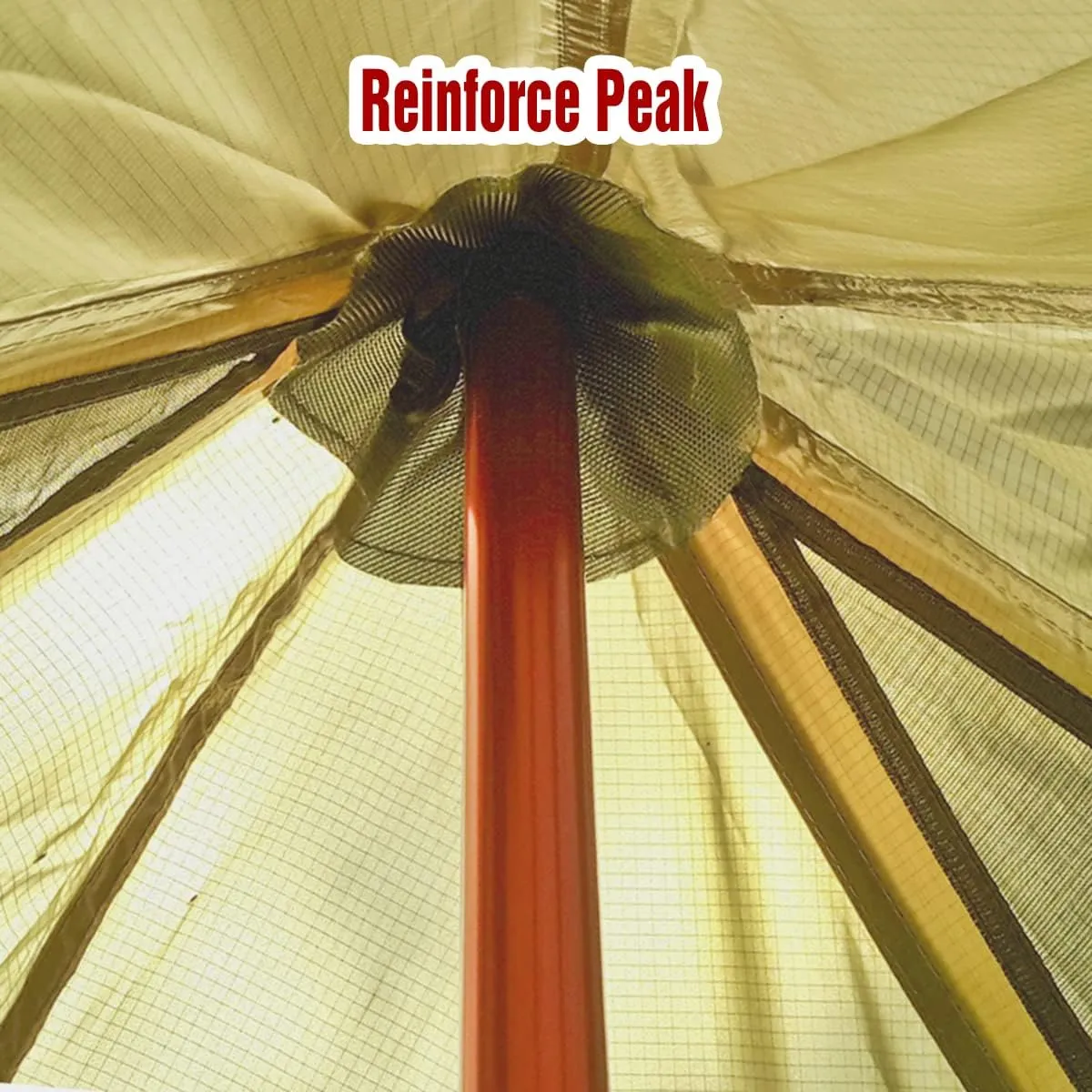 PRESELF 2-3 Person Tipi Hot Tent Version2 with Stove Jack, for Hunting Bushcraft, Lightweight, Standing Room, Teepee Backpacking Camping Hiking