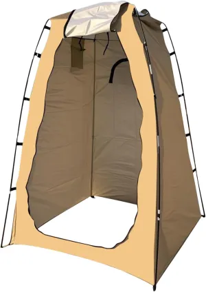 Privacy Changing Tent – 210T Silver Polyester, Compact Shelter, Fiberglass Frame, 1.5kg Lightweight | Durable Foldable Cabin for Toilet Use Outdoor Shower Beach Camping RV Hiking Travel Room 74.8in