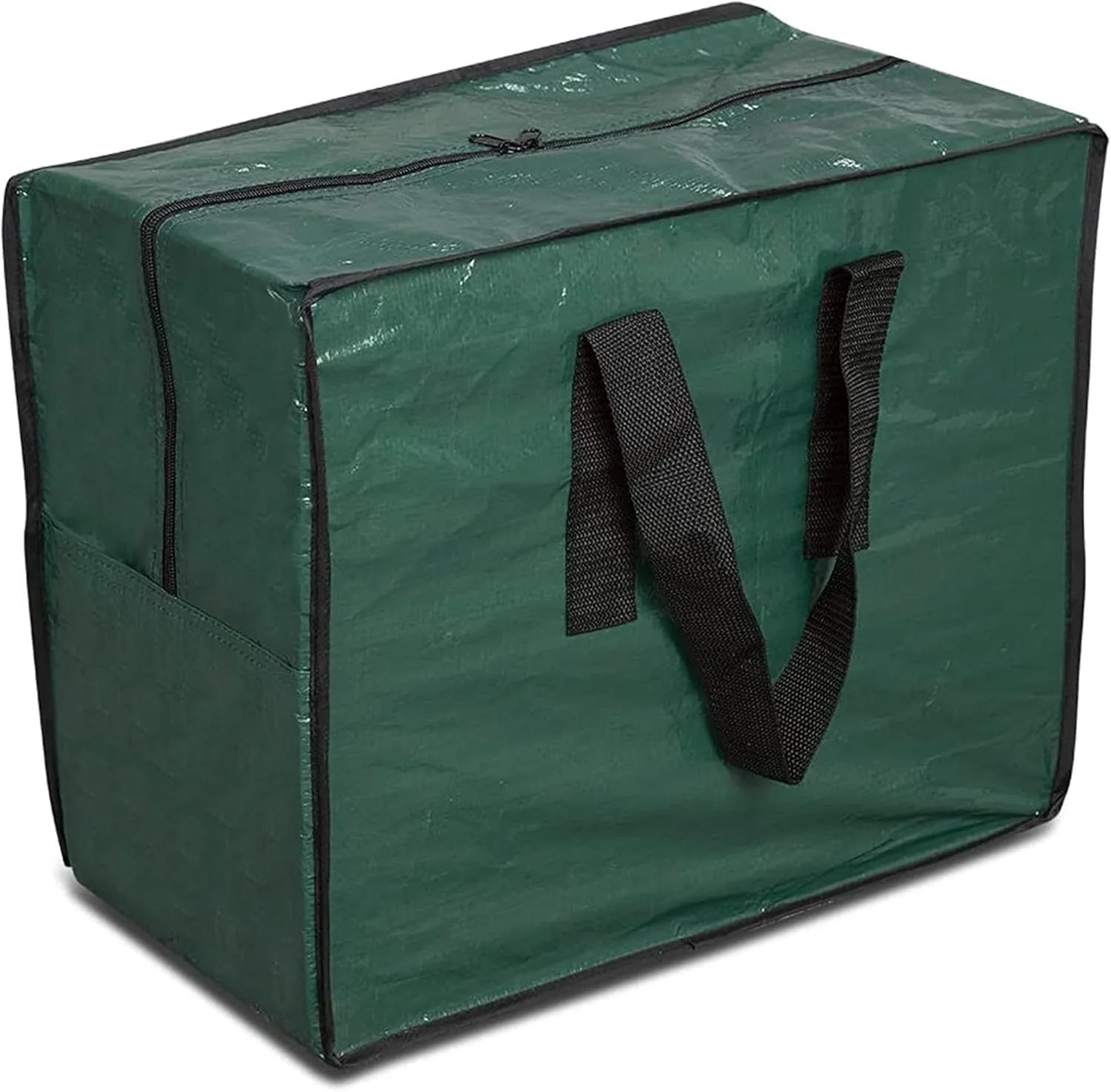 ProPik Christmas Ornaments Storage, Holiday Accessories Bag Tear-Proof Tarp 18 X 10 X 15 with Handles and Full Length Zipper (Green)