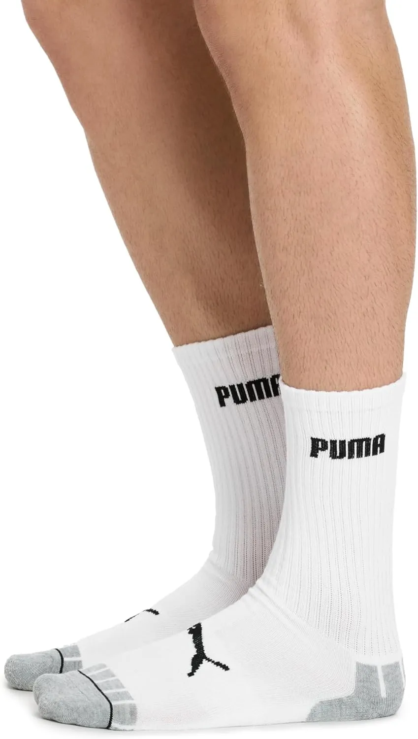 PUMA Men's 8 Pack Athletic Cushioned Crew Socks