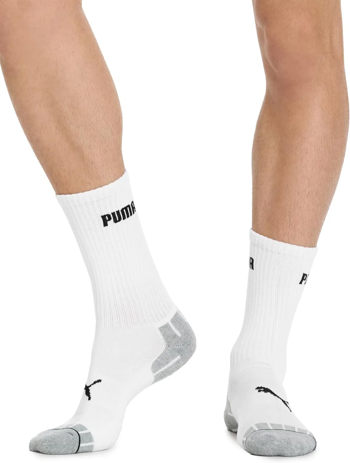 PUMA Men's 8 Pack Athletic Cushioned Crew Socks