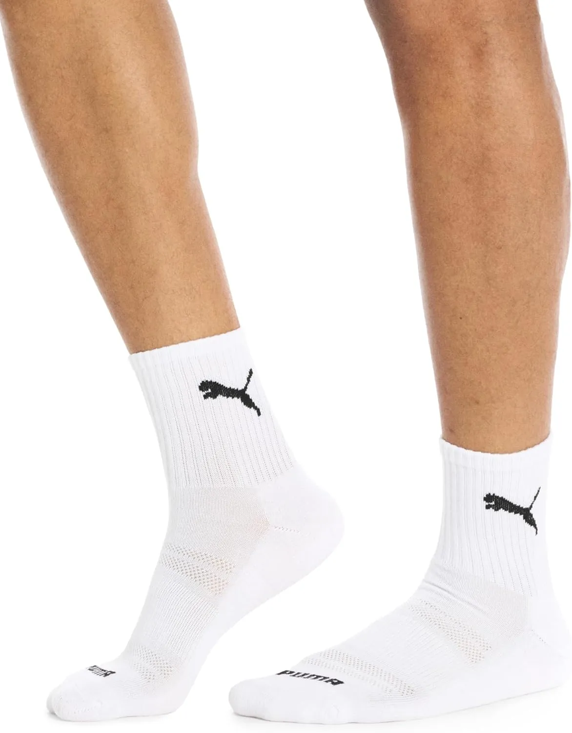 PUMA Men's 8 Pack Athletic Cushioned High Quarter Crew Socks