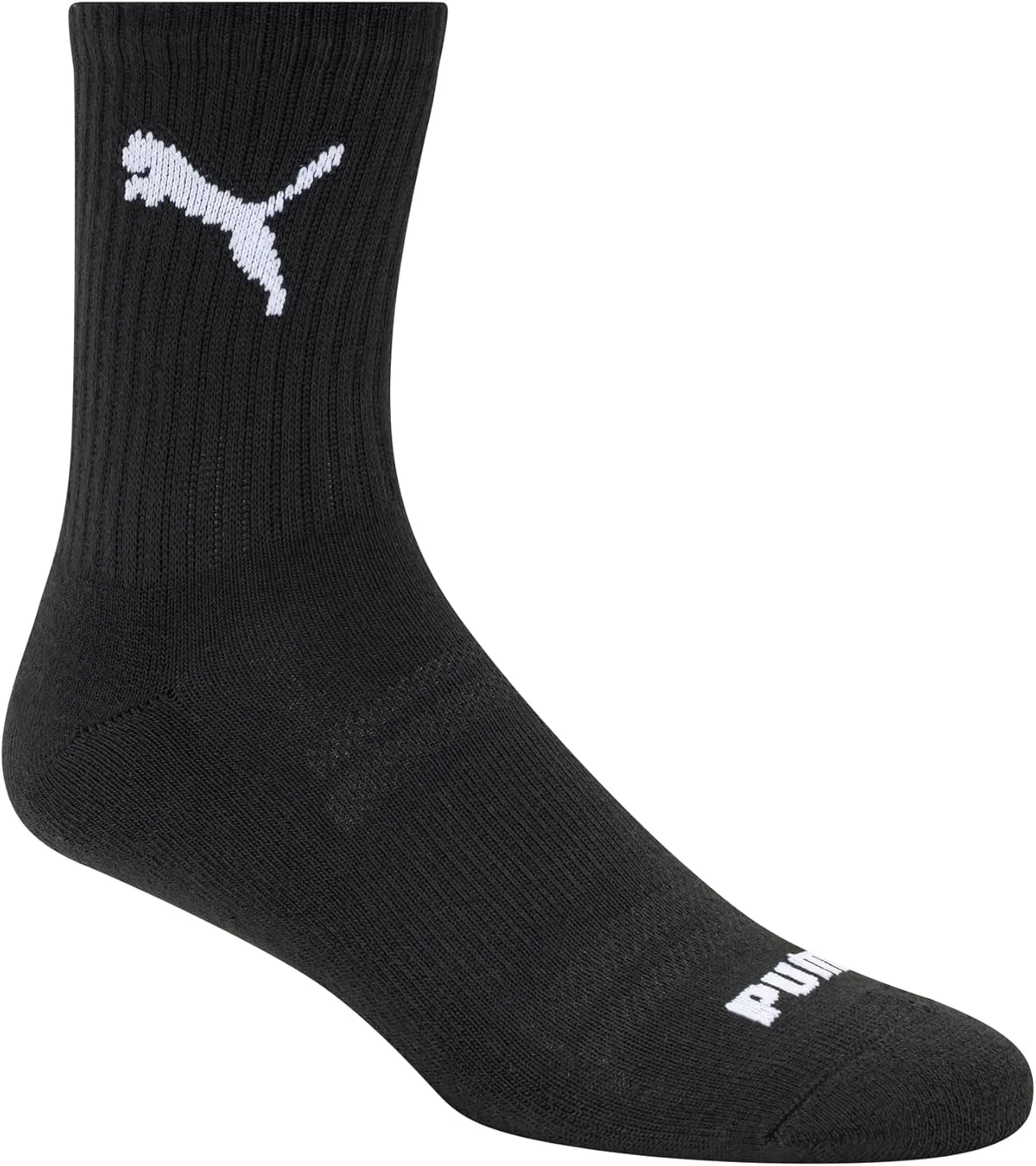 PUMA Men's 8 Pack Athletic Cushioned High Quarter Crew Socks