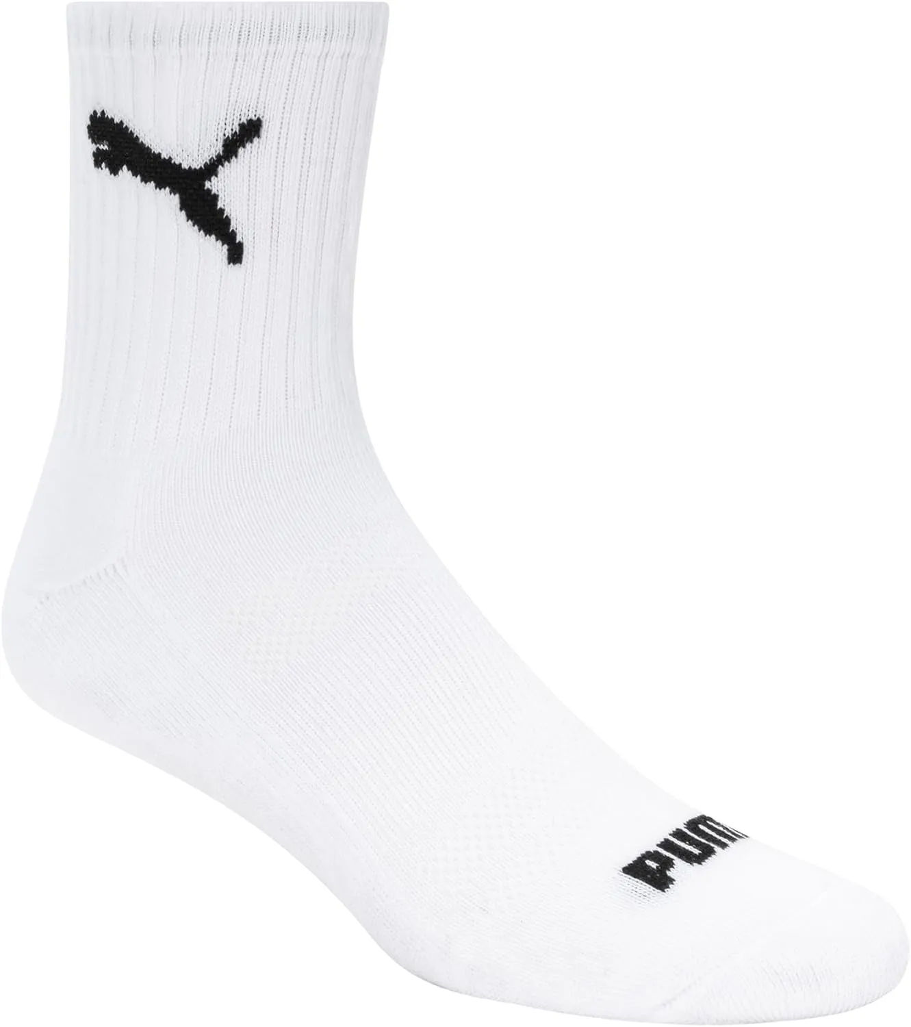 PUMA Men's 8 Pack Athletic Cushioned High Quarter Crew Socks