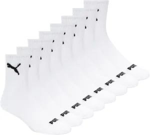 PUMA Men's 8 Pack Athletic Cushioned High Quarter Crew Socks