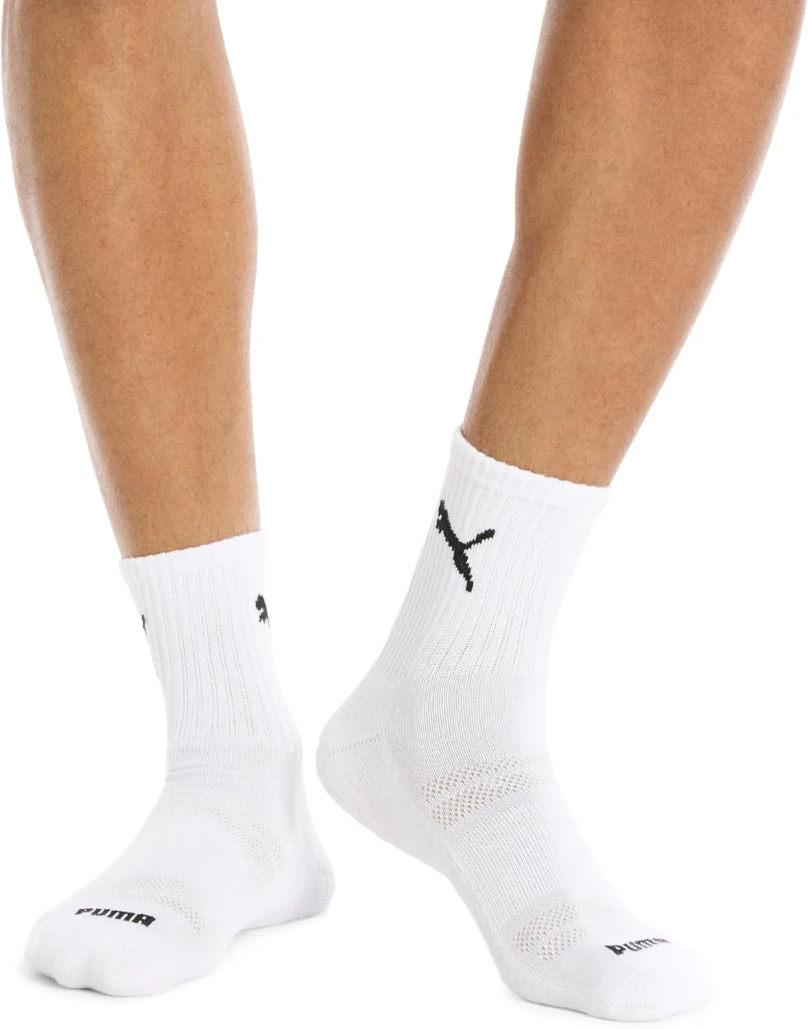 PUMA Men's 8 Pack Athletic Cushioned High Quarter Crew Socks