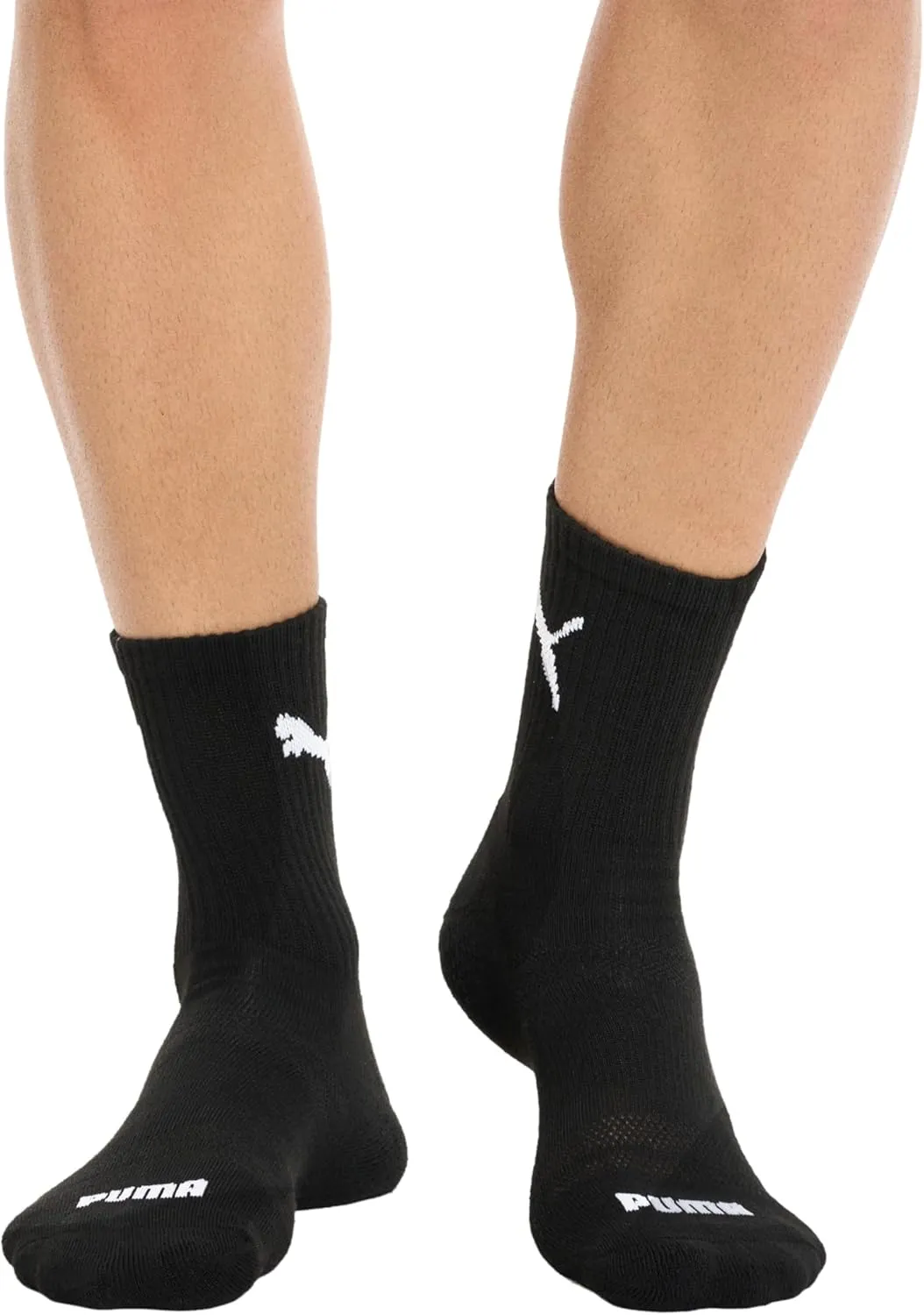PUMA Men's 8 Pack Athletic Cushioned High Quarter Crew Socks