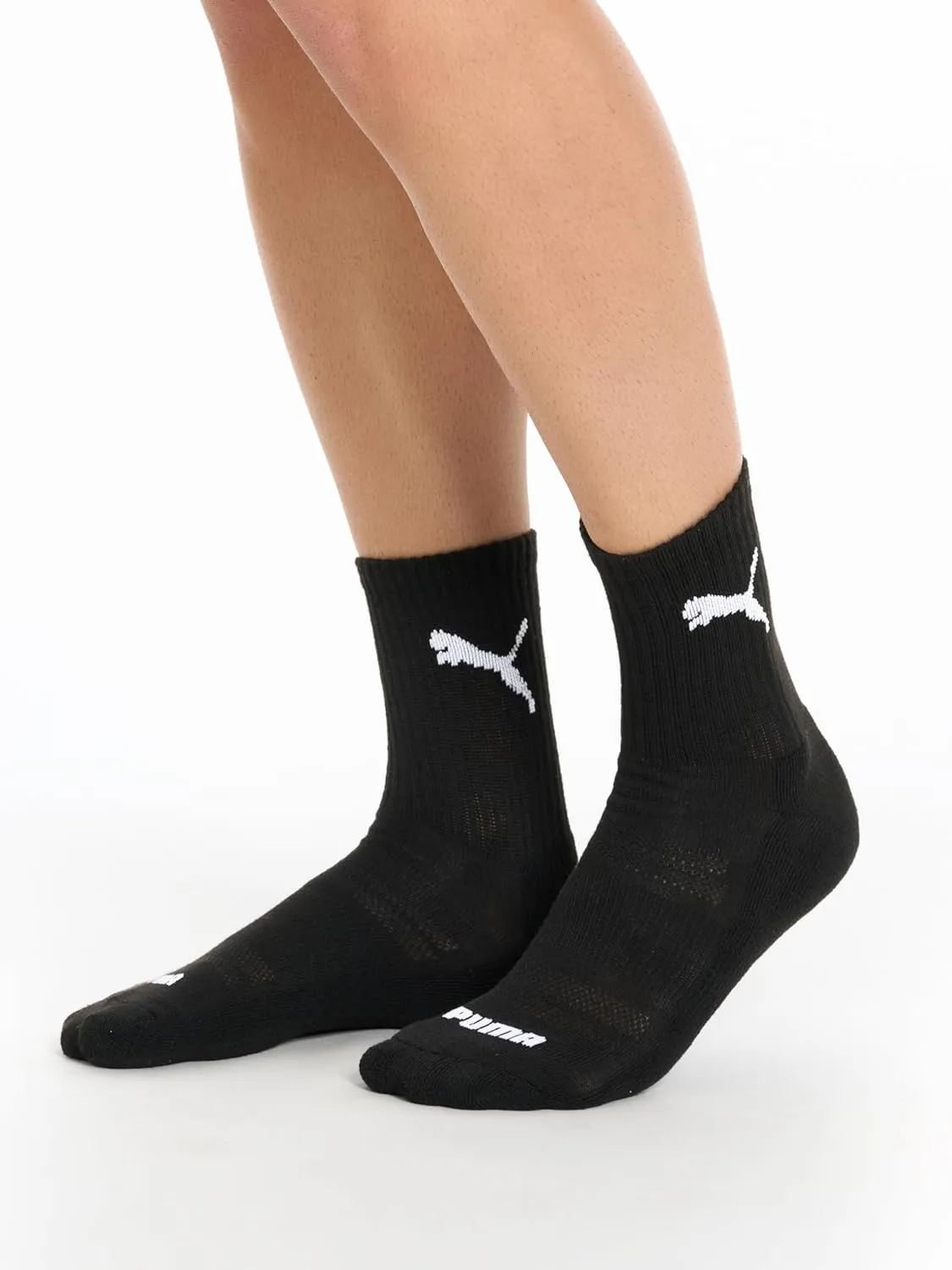 PUMA Men's 8 Pack Athletic Cushioned High Quarter Crew Socks