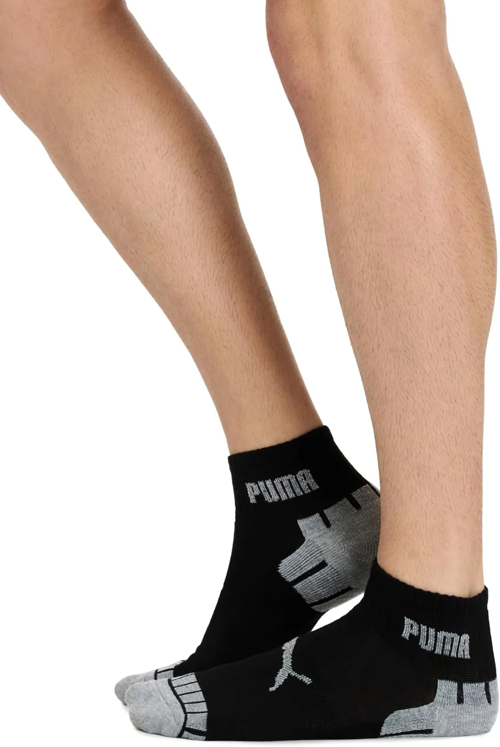 PUMA Men's 8 Pack Athletic Cushioned Quarter Crew Socks