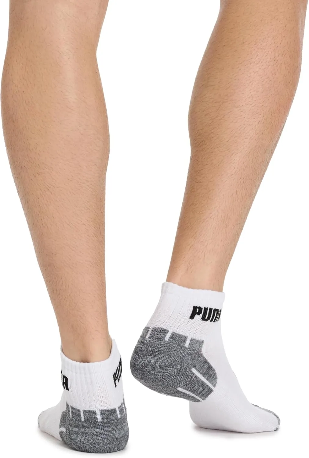 PUMA Men's 8 Pack Athletic Cushioned Quarter Crew Socks