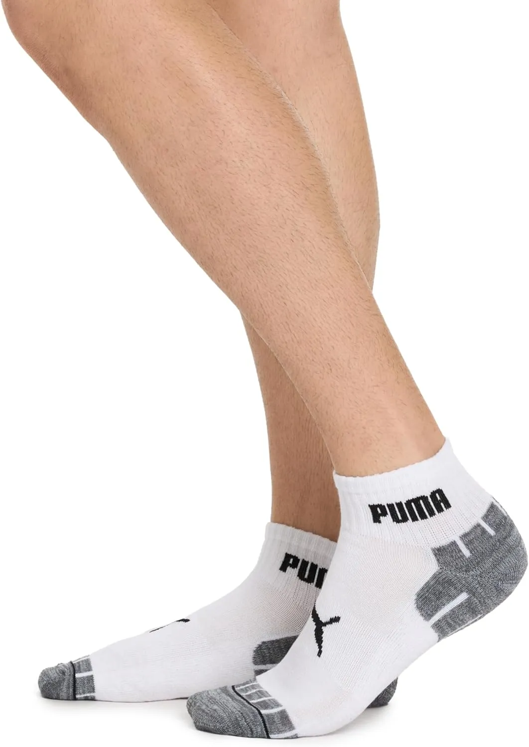 PUMA Men's 8 Pack Athletic Cushioned Quarter Crew Socks