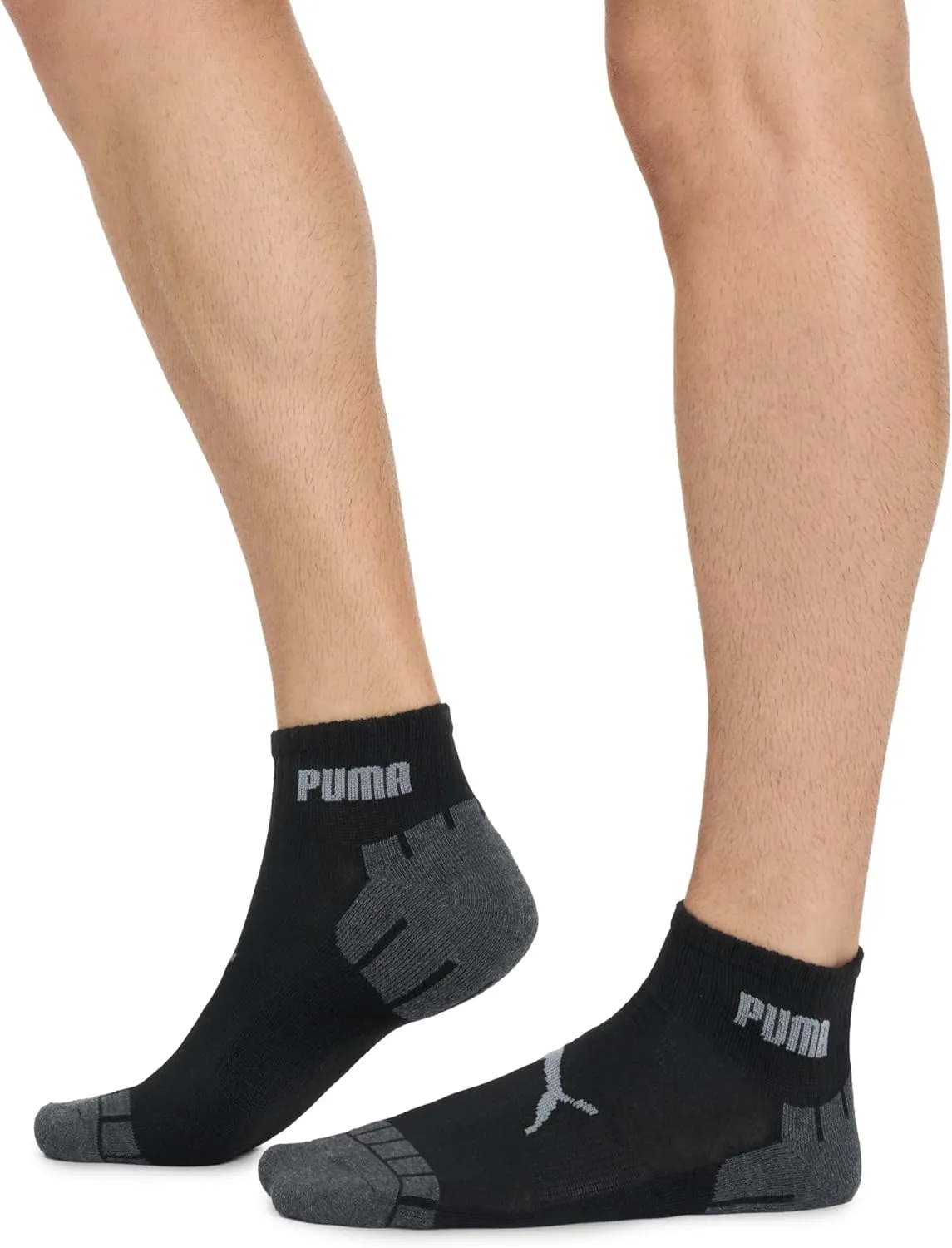 PUMA Men's 8 Pack Athletic Cushioned Quarter Crew Socks