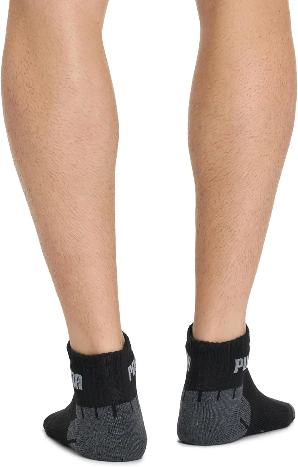 PUMA Men's 8 Pack Athletic Cushioned Quarter Crew Socks