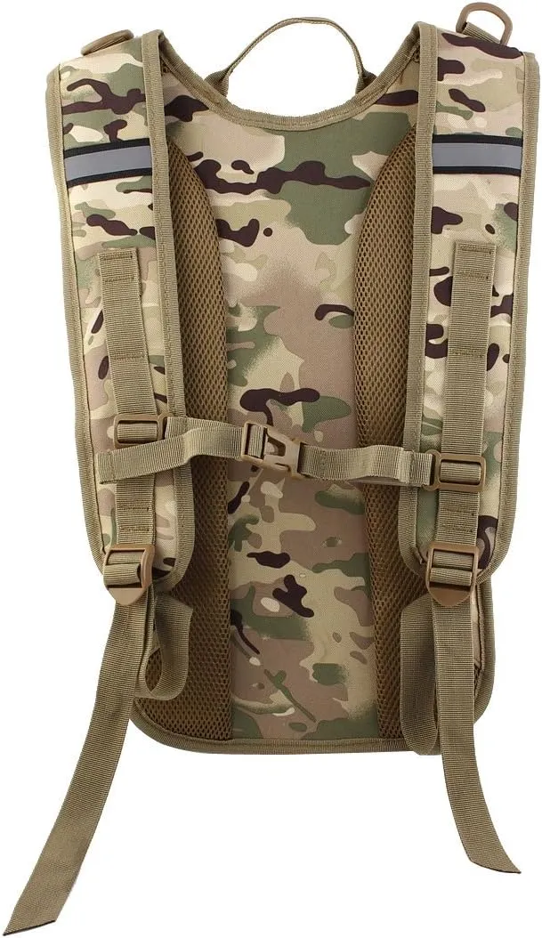 Qtqgoitem Outdoor Bicycle Traveling Hiking Camping Running Cycling Backpack Hydration Bladder Pack CP Camouflage Color (Model: 022 086 8e9 0b9 193)