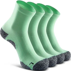 Quarter Compression Socks for Men Women, Cushioned Running Hiking Socks