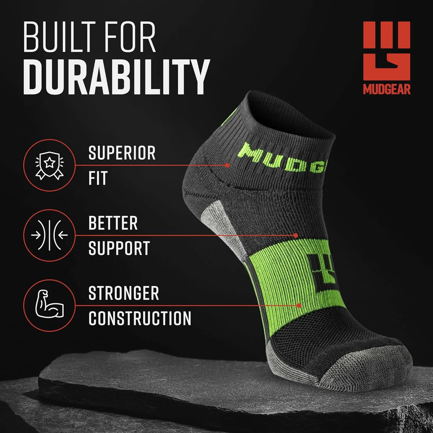 Quarter Crew Trail Socks, Blister-Resistant, Sweat-Resistant & Quick-Drying, Cushioned Footbed, Made in USA, 2-Pack
