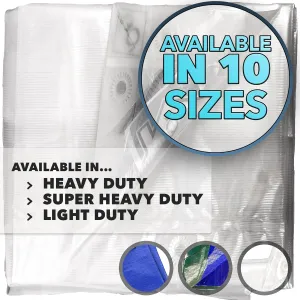 QUEEN OF TARPS | 12x16 Heavy Duty Tarp Waterproof, 120 GSM is 12 MIL, UV/Tear Resistant Tarp, Camping, Outdoor Furniture, Car, Tents, Painting, Firewood Protection | 12x16, Heavy Duty