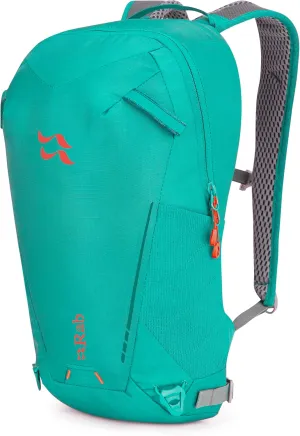 Rab Tensor 15-Liter Lightweight Pack - Comfortable Daypack for Hiking, Biking, & Trail Running - Storm Green - 15-Liter