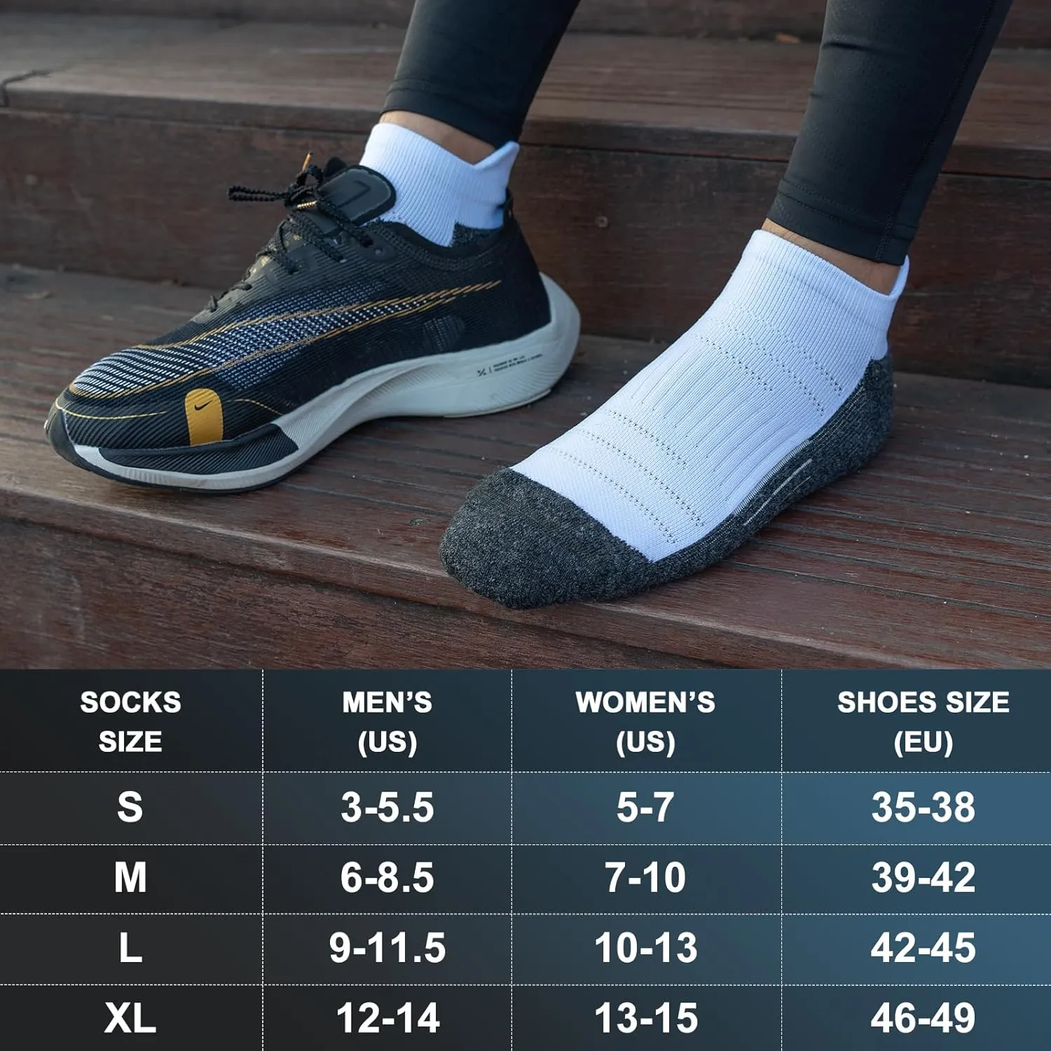 Rahhint Mohair Wool Hiking Ankle Socks Thick Cushion Anti Blister Moisture Wicking Compression Arch Support Outdoor 3 Pairs