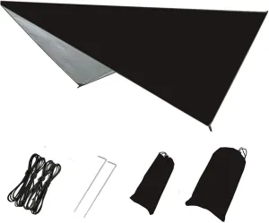 Rain Fly Tent Tarp Hammock Rain Fly Waterproof Canopy Awning for Camping Outdoor Travel, Multiple Sizes & Colors(Black,230 * 140cm)