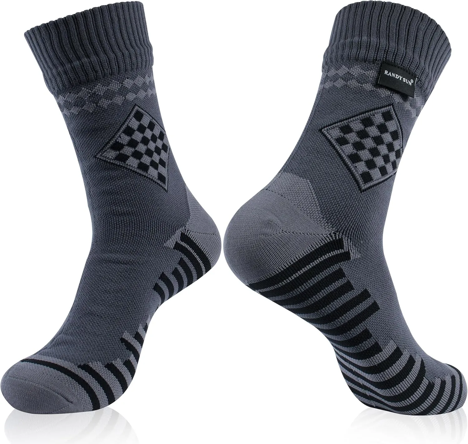 RANDY SUN Waterproof Breathable Socks, [SGS Certified] Unisex Novelty Skiing Trekking Hiking Wading Trail Socks
