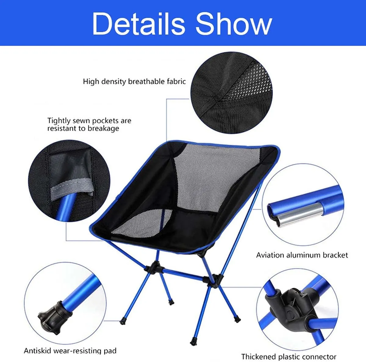 Recliner Chair,Compact Outdoor Chair, Travel Folding Chair Ultralight Outdoor Portable Beach Hiking Picnic Seat Fishing Tools Chair,Orange