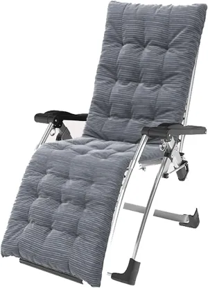 Recliner,Outdoor Lounge Folding Chaise ?Longue,Adjustable Beach Chair,Camping and Beach Chairs,Padded Seat & Free Reclining Angle with Lock,for Pool,La(Style-1
