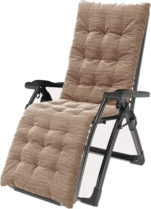 Recliner,Outdoor Lounge Folding Chaise ?Longue,Adjustable Beach Chair,Camping and Beach Chairs,Padded Seat & Free Reclining Angle with Lock,for Pool,La(Style-8