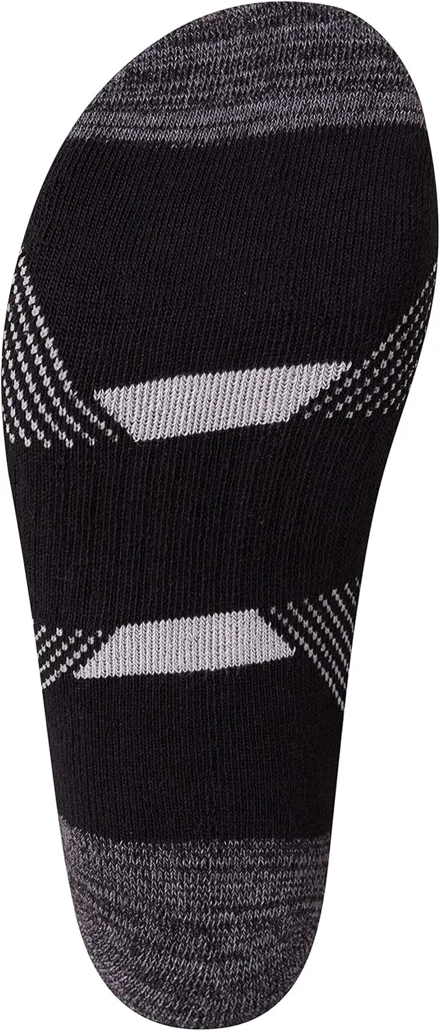 Reebok Men's Crew Socks - 10 Pack Stretch Performance Cushioned Crew Socks - Arch Support Athletic Socks for Men (6-12.5)