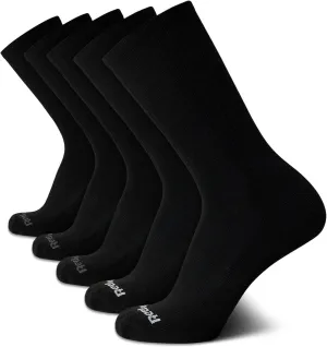 Reebok Men's Crew Socks - 5 Pack Stretch Performance Cushioned High Crew Socks - Arch Support Athletic Socks for Men (6-12.5)