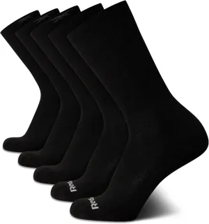 Reebok Men's Crew Socks - 5 Pack Stretch Performance Cushioned High Crew Socks - Arch Support Athletic Socks for Men (6-12.5)