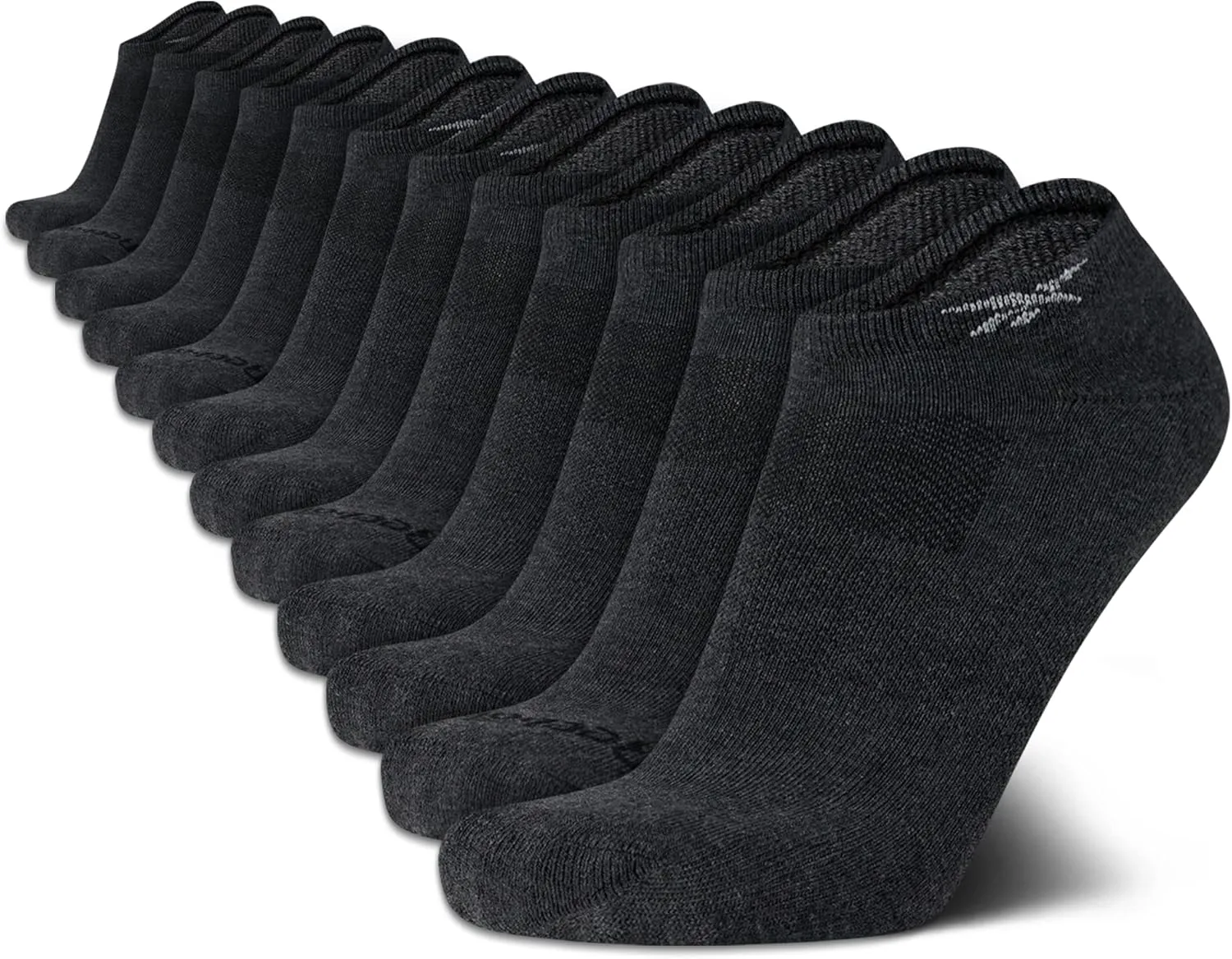 Reebok Men's Low Cut Socks - 12 Pack Performance Cushion Comfort No Show Socks - Breathable Athletic Socks for Men (6-12.5)
