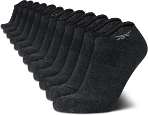 Reebok Men's Low Cut Socks - 12 Pack Performance Cushion Comfort No Show Socks - Breathable Athletic Socks for Men (6-12.5)
