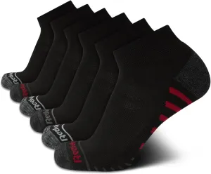 Reebok Men’s Quarter Socks – 6 Pack Cushion Quarter Cut Ankle Socks for Men - Breathable Men's Athletic Socks (Size: 6-12.5)
